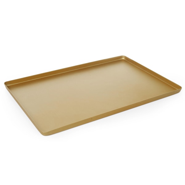 Konditorifat för tårta 30x20cm - guld
