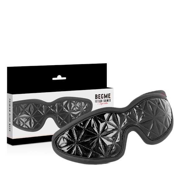 Begme - Black Edition Premium blindmask med neoprenfoder