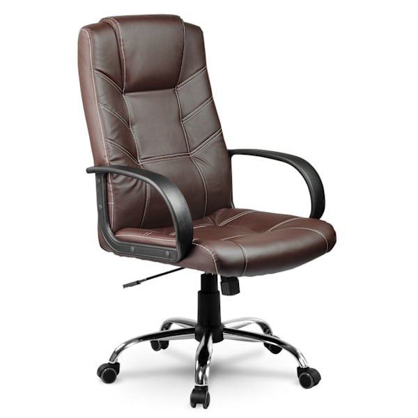 Luksus læder kontorstol - Sofotel EG-221 Brun