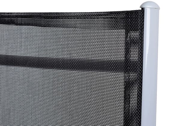 Sammenklappelige havestole, sæt med 2 dele, aluminium, sølv