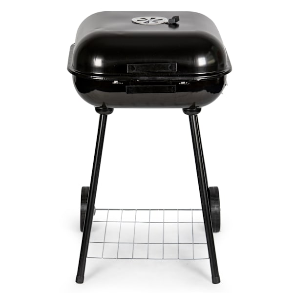 Havegrill med hængslet låg + hjul