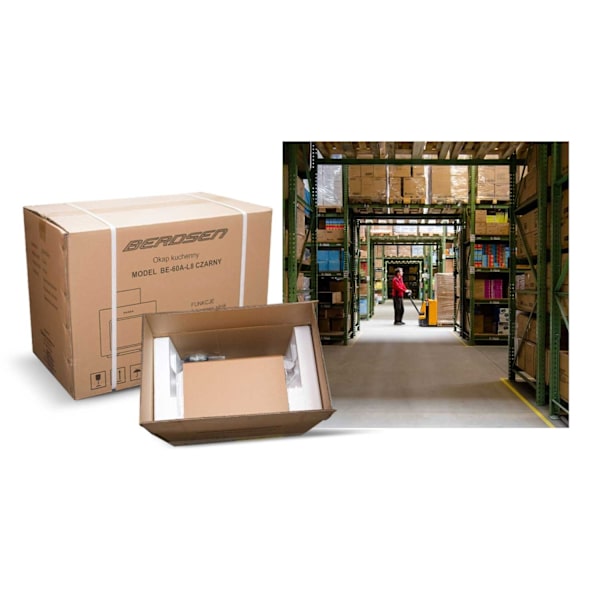 Underskabs emhætte 52 cm sort BT-236