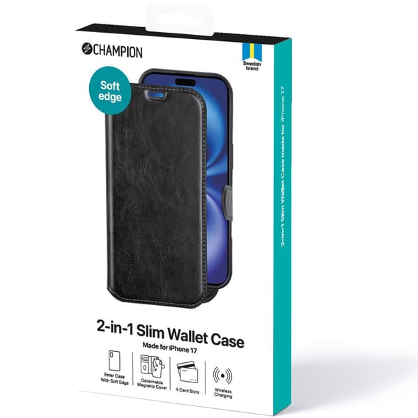 Tyndt pung-etui til iPhone 17, 2-i-1-design