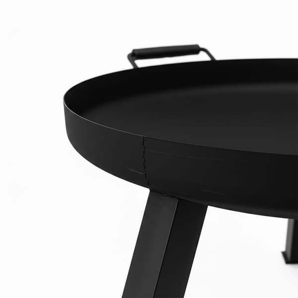 Eldstad med poker, stålskål för utomhusbruk