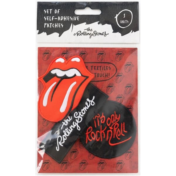 Rolling Stones 3-delt patchsæt til fans og samlere