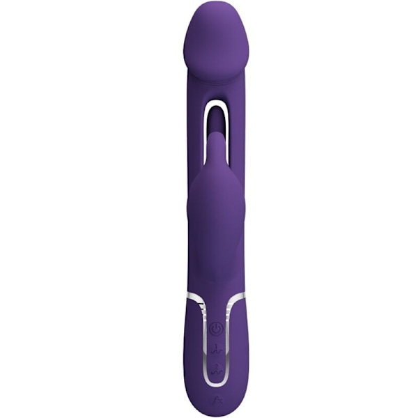 Pretty Love - Kampas Rabbit 3 i 1 multifunktionsvibrator med tunga violett