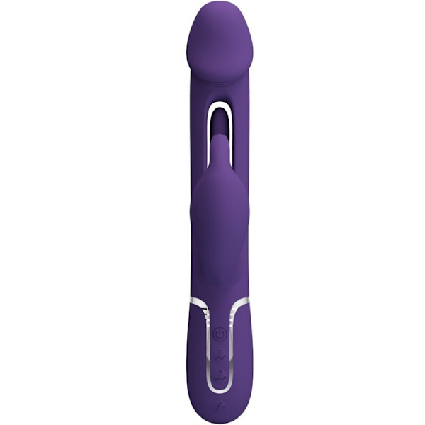 Pretty Love - Kampas Rabbit 3 i 1 multifunktionsvibrator med tungeviolet