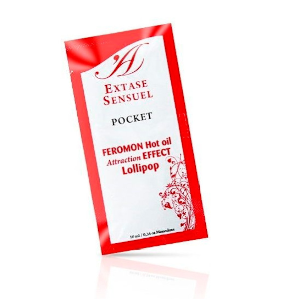 Extase Sensual - Hierontaöljy lämpövaikutuksella feromonit Lollipop 10 ml