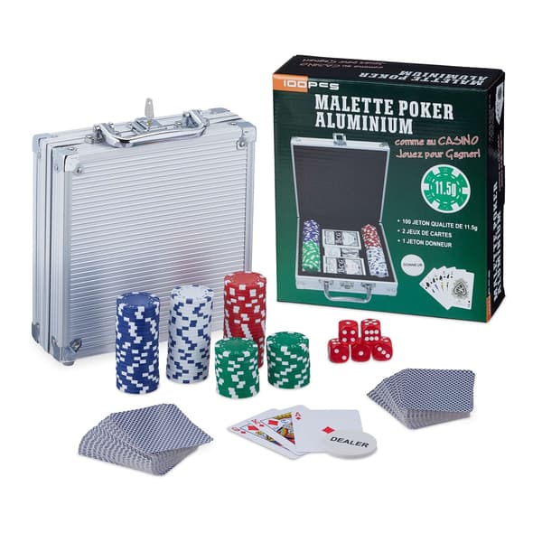 Pokerväska med 100 marker