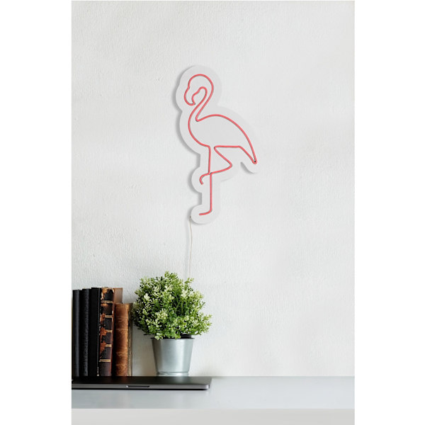 Dekorativ Plast Led Belysning Flamingo - Rosa