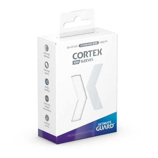 Ultimate Guard Cortex Sleeves Standardstørrelse Hvid (100)