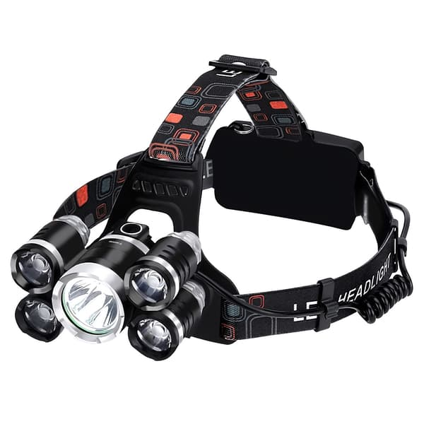 Ajovalaisin 5 x LED T6 CREE