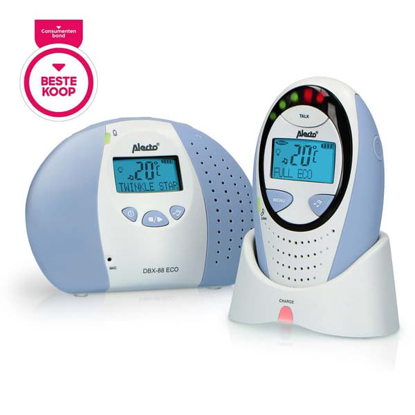 DECT babyalarm med display, øko-tilstand, natlys