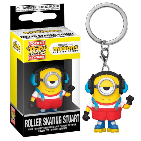 Pocket POP -avaimenperä Minions 2 Rullaluistelu Stuart