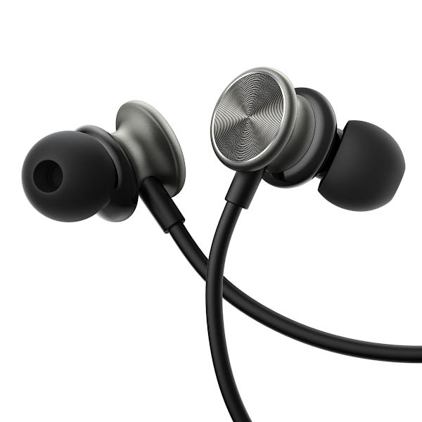 Kablede in-ear hovedtelefoner med stærk bas HiFi Wired Series JR-EW03 mørkegrå