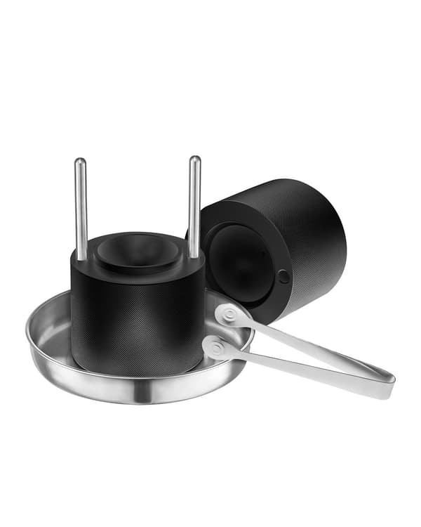 Isballpresse-sæt, 60 mm iskugle, flyaluminium, sort