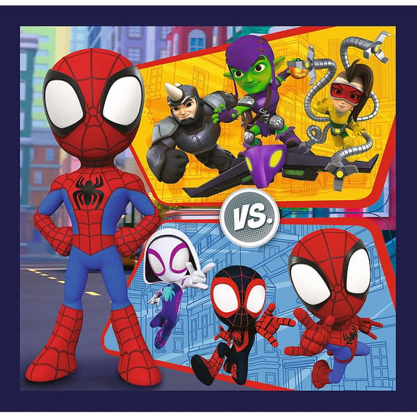 Spidey og venner 3-i-1 puslespilsæt, 20x19,5 cm