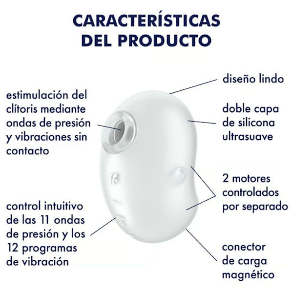 Satisfyer - Cutie Ghost Lay-On Vibrator Hvid