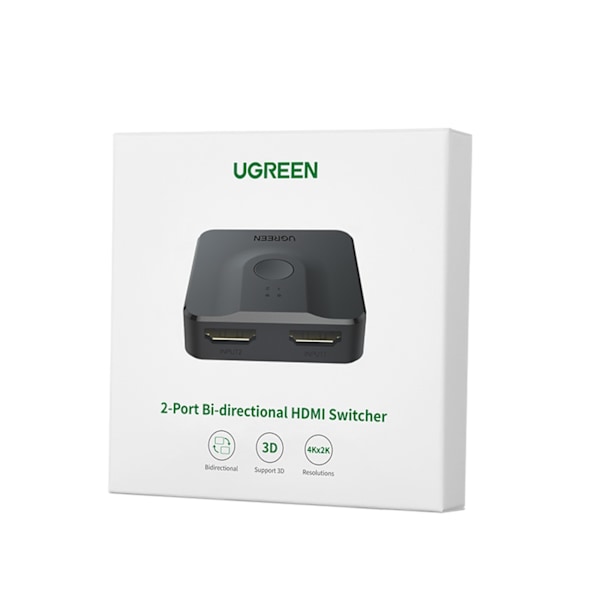 Switch HDMI splitter switch - 2x HDMI 4K 60Hz svart