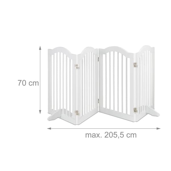 Hvid sikkerhedslåge 70 cm