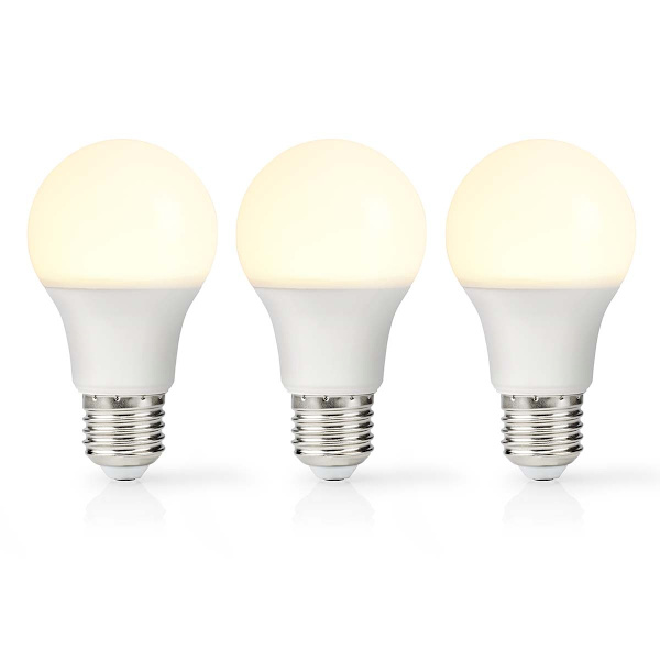 LED Lamppu E27 | A60 | 8.0 W | 806 lm | 2700 K | Lämmin Valkoinen | Retrotyylinen | Huurrettu | 3 kpl