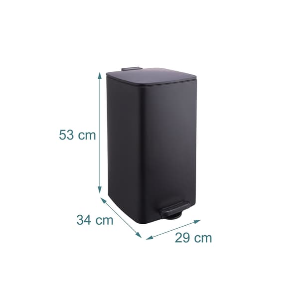 Pedalbin för kök, 30 l, mjukstängande lock