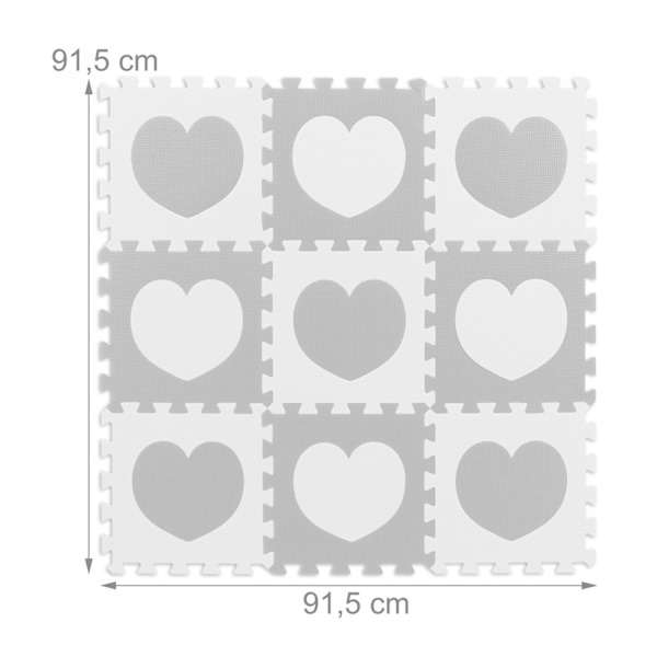 18-bitars pusselmatta hjärta
