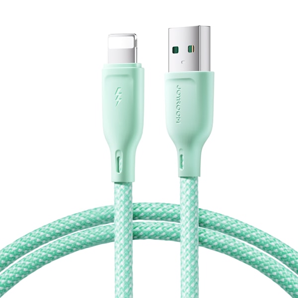 iPhone Multi-Color Series USB-A kaapeli - Lightning 3A 1m vihreä