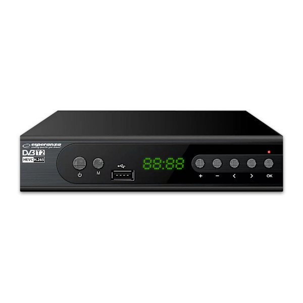 Esperanza Dvb-T2 H.265/Hevc digital terrestrisk tv-modtager Ev106R