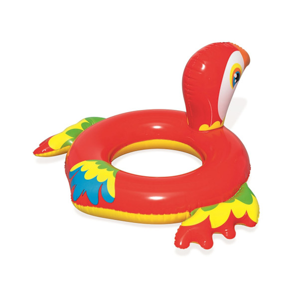 Uppblåsbar simring för barn Funny Animals Bestway 36128 papegoja