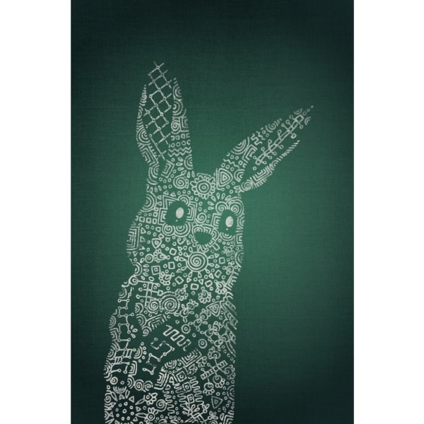 The Emerald Bunny - 30x40 cm