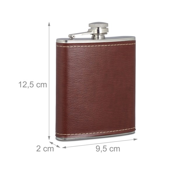 Plunta 200 ml med konstläder