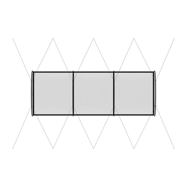 Basebollslagbur 91 x 3,6 x 2,7 m, kastplats