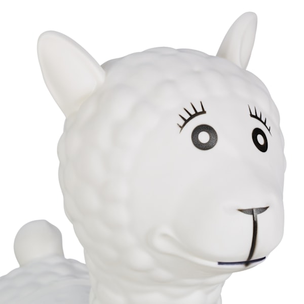 Bouncy Animal Llama i gräddvit