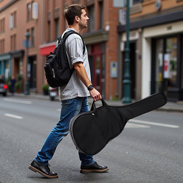 41-tums Cutaway akustisk gitarr nybörjarset, gigbag, svart