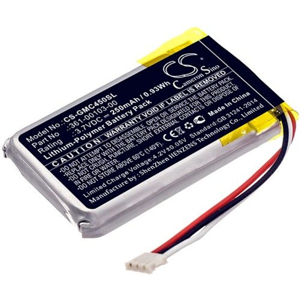 Batteri til Garmin DashCam 45 osv