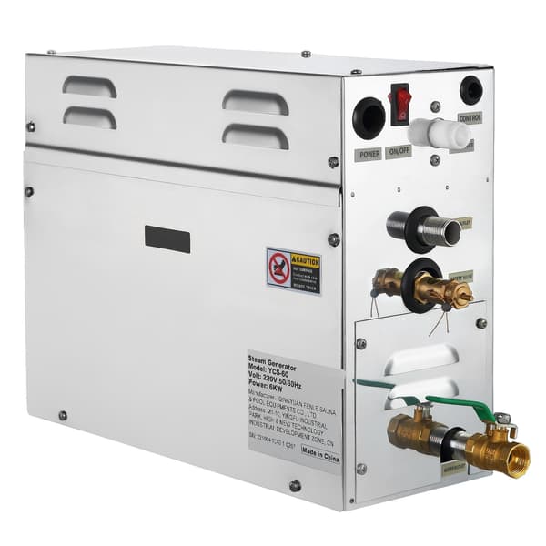 6kW ångduschgenerator, digital display, timer