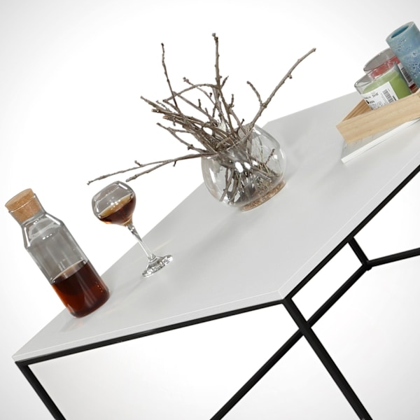 Soffbord Poly - Vit