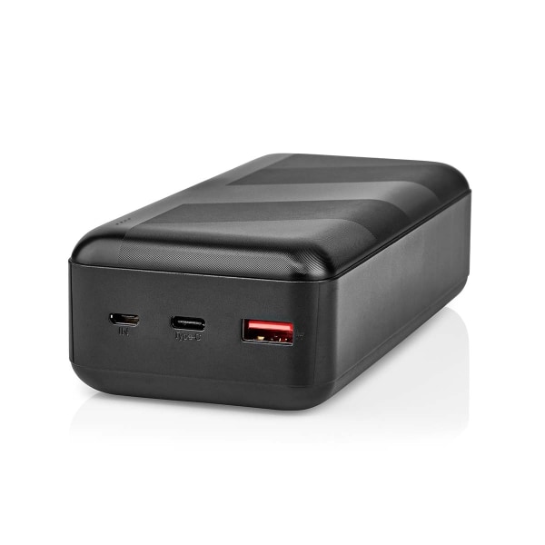 Virtapankki | 30000 mAh | 1.5 / 2.0 / 3.0 A | Lähtöliitäntöjen määrä: 2 | Lähtöliitäntä: 1x USB-A / 1x USB-C™ | Sisääntulon liitäntä: 1x Micro USB / 1