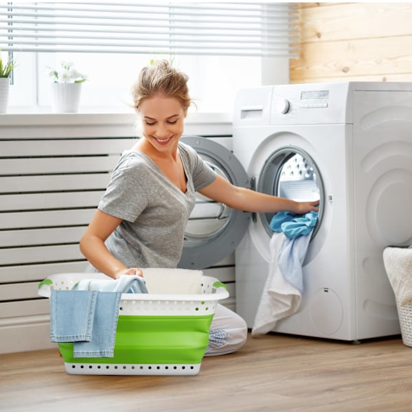 Vikbar tvättkorg 36 l