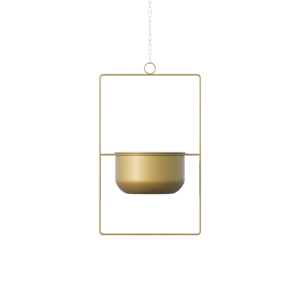 Dekorativ gryde brystning - guld
