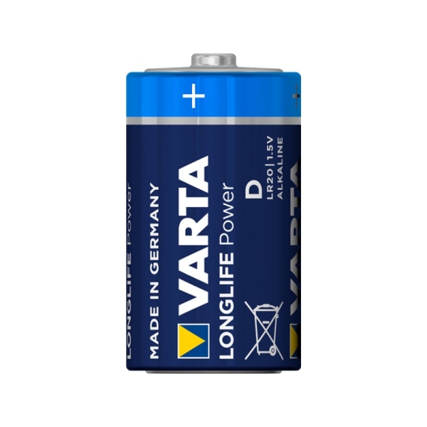 Varta batteri Alkaline, Mono,D, LR20, 1,5V Longlife Power, Blist