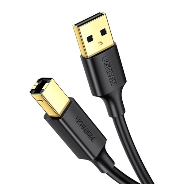 Ugreen USB-A till USB-B skrivarkabel 2m - Svart