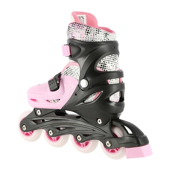 Inline-/skøjteskøjter, 4-i-1, Pink, størrelse M (35-38)