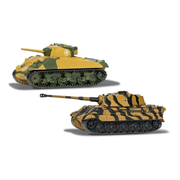 World of Tanks Die Cast Models 2-Pack Sherman vs King Tiger