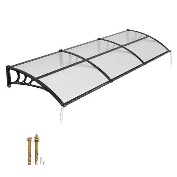 Dörrmarkis 91 x 283 cm, klar polykarbonat