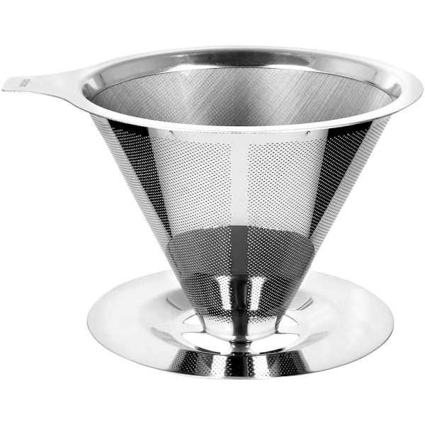 Genanvendeligt kaffefilter i rustfrit stål til ren brygning