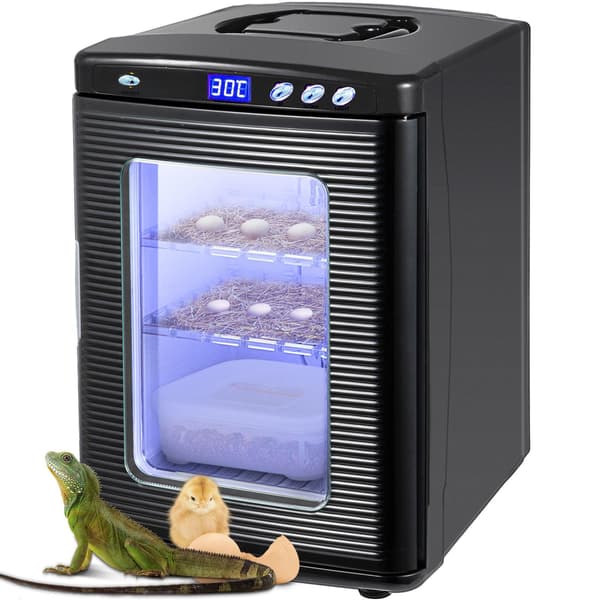 Reptiläggkläckningsmaskin, 25L digital, 5–42C, 12V/110V