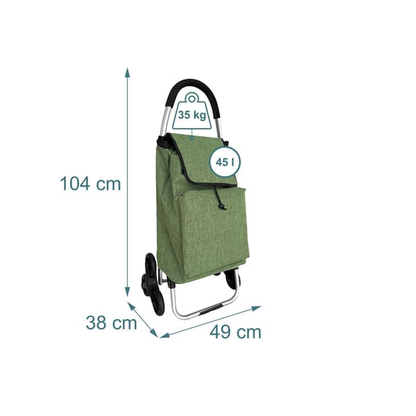 Kundvagn Trappklättrare, 45L, Isolerad Väska