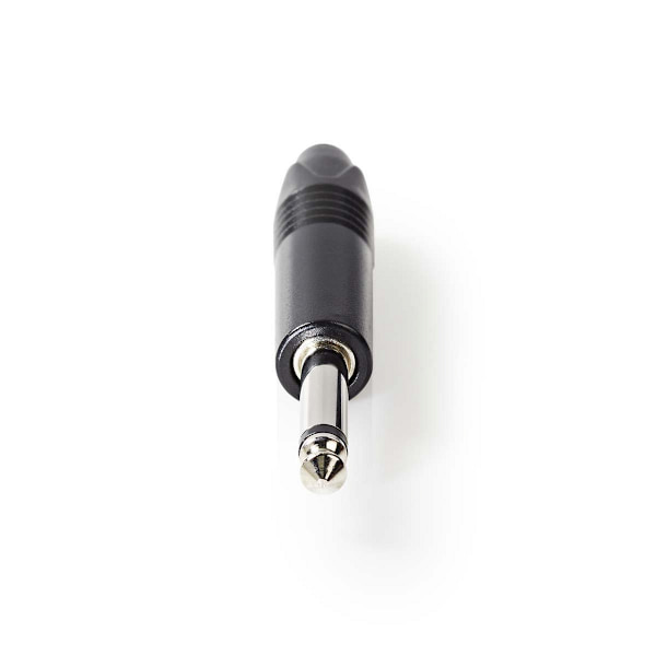 Audioliitin | Suora | Uros | Niklattu | Juotin | Kaapelin läpitulomitta: 6.0 mm | Alumiini | Musta | Muovipussi | 1 kpl